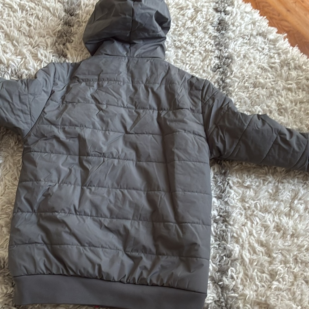 True Religion Gray and Red Kids Puffer Jacket - Picture 8 of 10